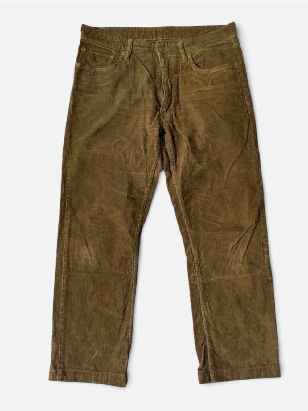Polo Ralph Lauren mens 33x28 brown corduroy straight fit jeans EUC